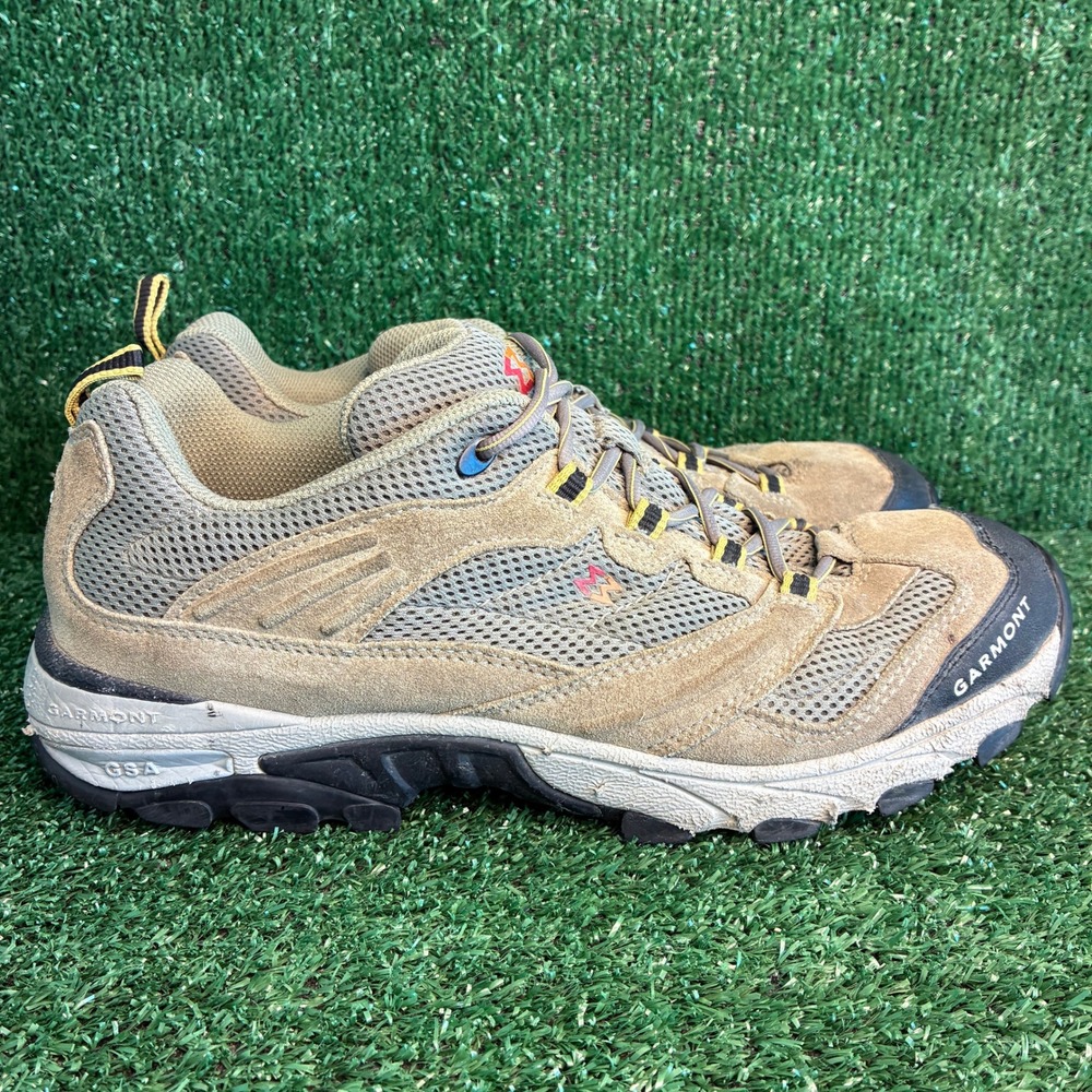 Garmont Eclipse Leather Vibram Suede Mesh Hiking Trekking Trail Shoe Tan Mens 12